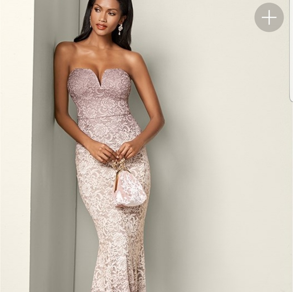 Beautiful mermaid lavender and cream lace dress